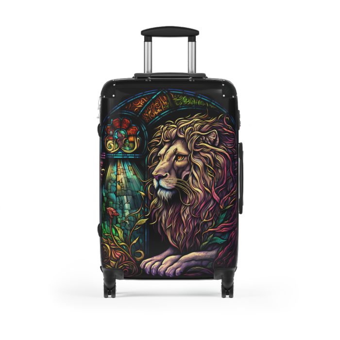 Lion Suitcase - Kids' luggage featuring a fierce lion design, perfect for young adventurers.