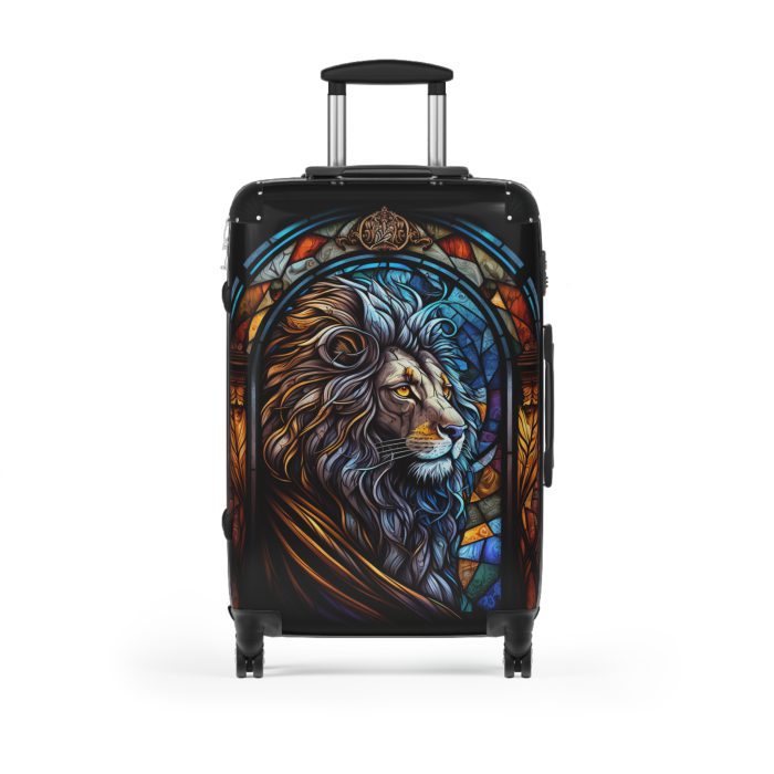 Lion Suitcase - Kids' luggage featuring a fierce lion design, perfect for young adventurers.