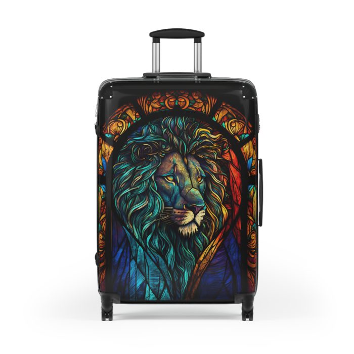 Lion Suitcase - Kids' luggage featuring a fierce lion design, perfect for young adventurers.