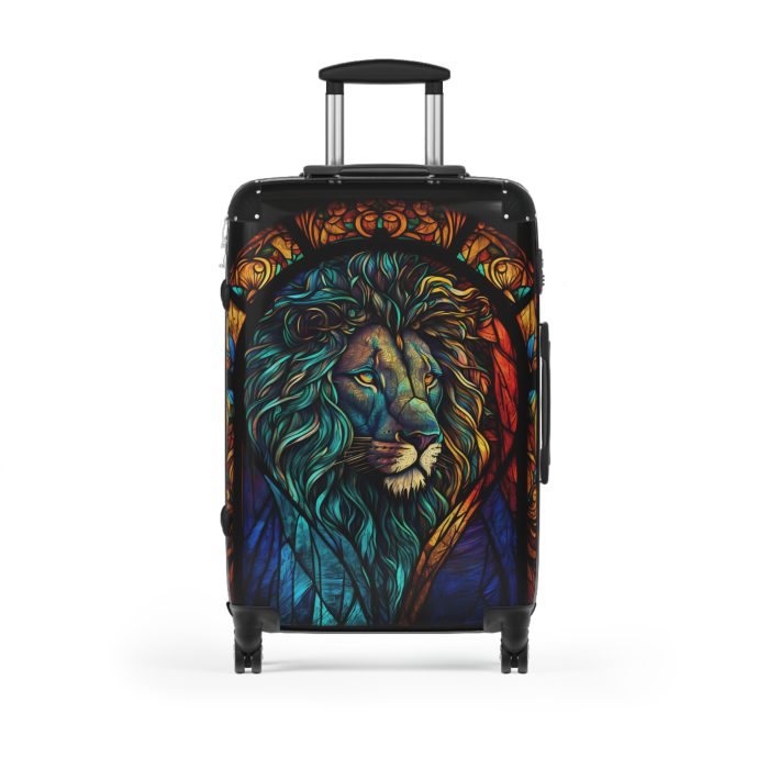 Lion Suitcase - Kids' luggage featuring a fierce lion design, perfect for young adventurers.