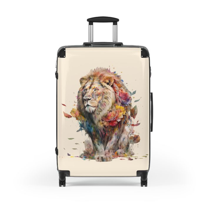 Lion Suitcase - Roar into adventures with strength and style, a distinctive and bold travel companion symbolizing majesty and individuality.