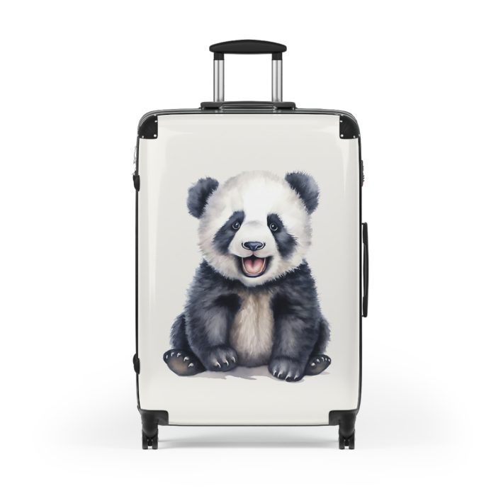 Cute Baby Panda Suitcase - Whimsical and charming luggage, perfect for adorable adventures with its custom design of cute baby pandas.