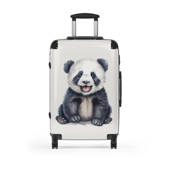 Cute Baby Panda Suitcase - Whimsical and charming luggage, perfect for adorable adventures with its custom design of cute baby pandas.