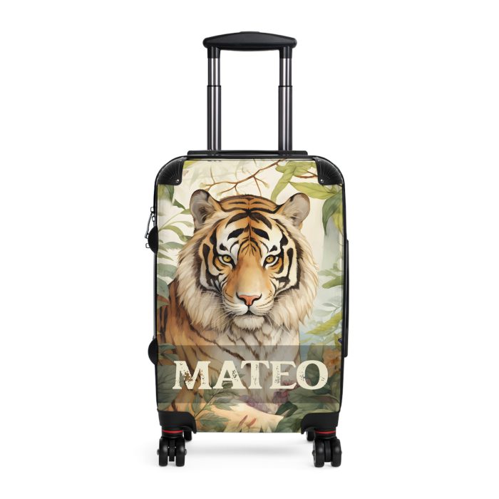 Custom Majestic Tiger Suitcase - A personalized and stylish travel companion for the adventurous soul.