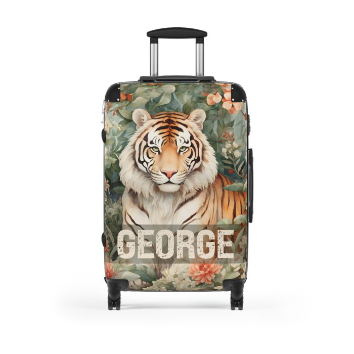 Custom Majestic Tiger Suitcase - A personalized and stylish travel companion for the adventurous soul.