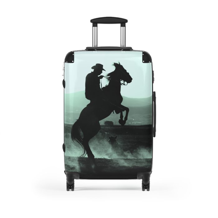 Black Horse Suitcase - Kids' luggage featuring a sleek black horse design, perfect for young equestrians.