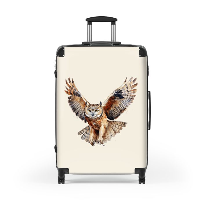 Owl Suitcase - A cute animal luggage with an adorable owl design, ideal for animal lovers who want to travel with whimsy.