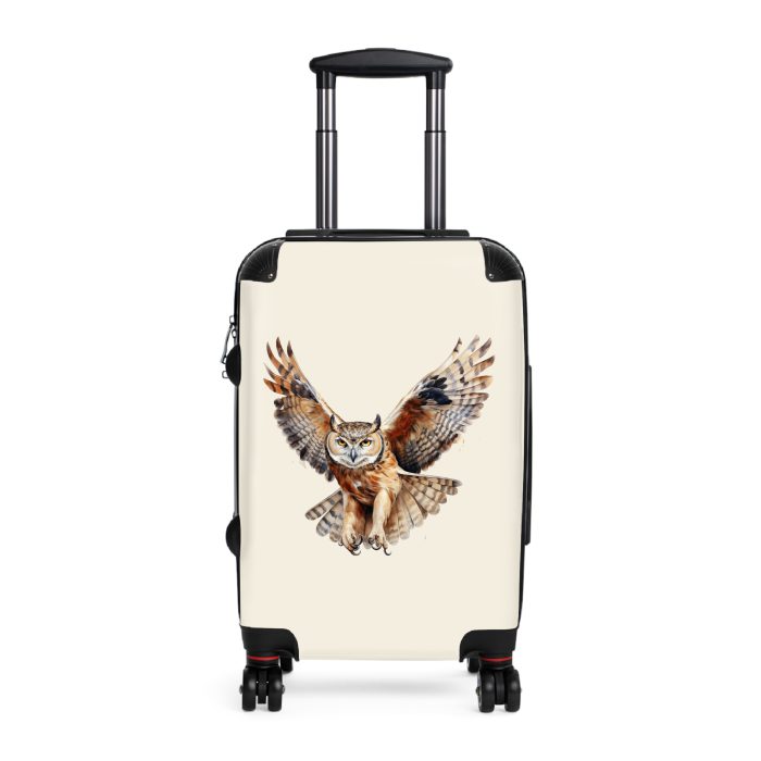 Owl Suitcase - A cute animal luggage with an adorable owl design, ideal for animal lovers who want to travel with whimsy.