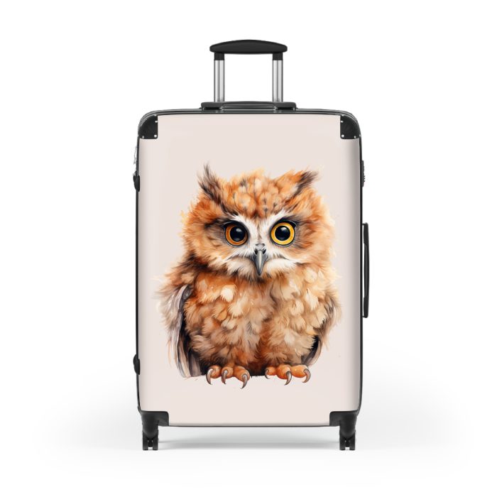 Owl Suitcase - A cute animal luggage with an adorable owl design, ideal for animal lovers who want to travel with whimsy.