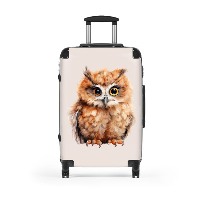 Owl Suitcase - A cute animal luggage with an adorable owl design, ideal for animal lovers who want to travel with whimsy.