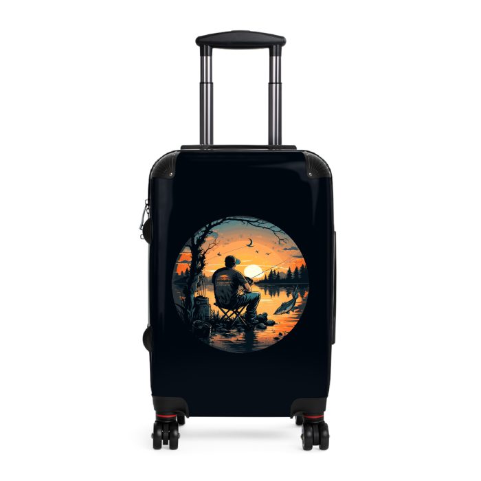 Fisherman suitcase, a durable and stylish travel companion. Crafted with fishing-themed designs, it's perfect for outdoor enthusiasts on the go.