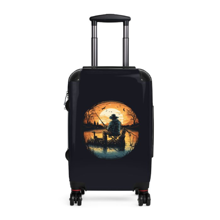 Fisherman suitcase, a durable and stylish travel companion. Crafted with fishing-themed designs, it's perfect for outdoor enthusiasts on the go.