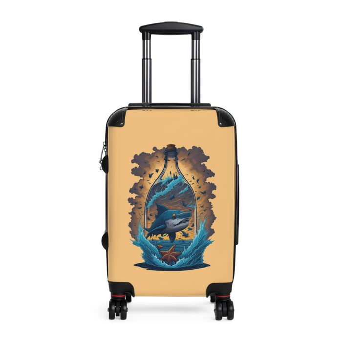 Shark Suitcase - Dive into unparalleled style and durability. This suitcase is your fearless companion for every journey, making a statement wherever you roam.