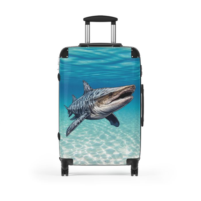 Shark Suitcase - Dive into unparalleled style and durability. This suitcase is your fearless companion for every journey, making a statement wherever you roam.