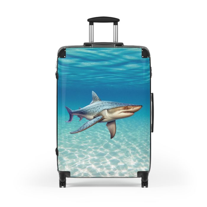 Shark Suitcase - Dive into unparalleled style and durability. This suitcase is your fearless companion for every journey, making a statement wherever you roam.