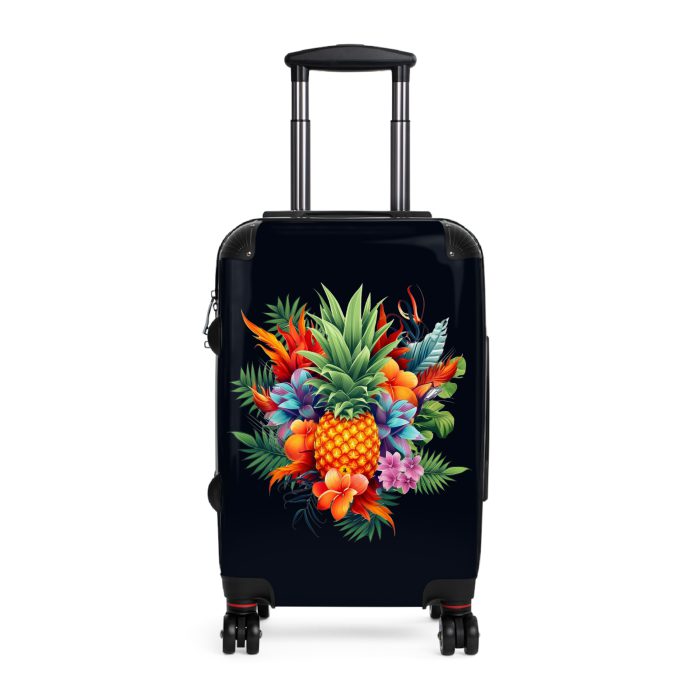 Tropical Flower Hawaiian suitcase, a durable and stylish travel companion. Crafted with vibrant Tropical Flower Hawaiian designs, it's perfect for those who seek an exotic touch on their journeys.