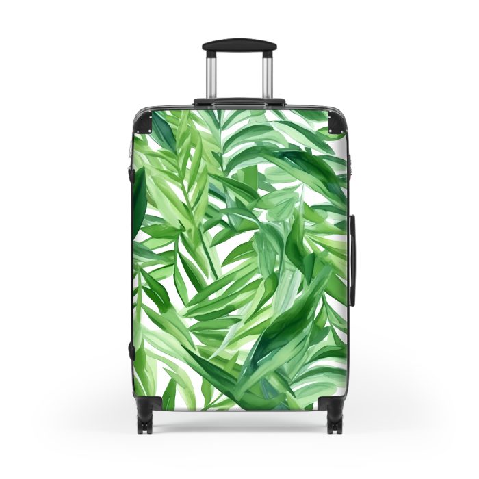 Hawaiian Tiki Luau suitcase, a durable and stylish travel companion. Crafted with vibrant Hawaiian Tiki Luau designs, it's perfect for those who seek island festivities on their journeys.