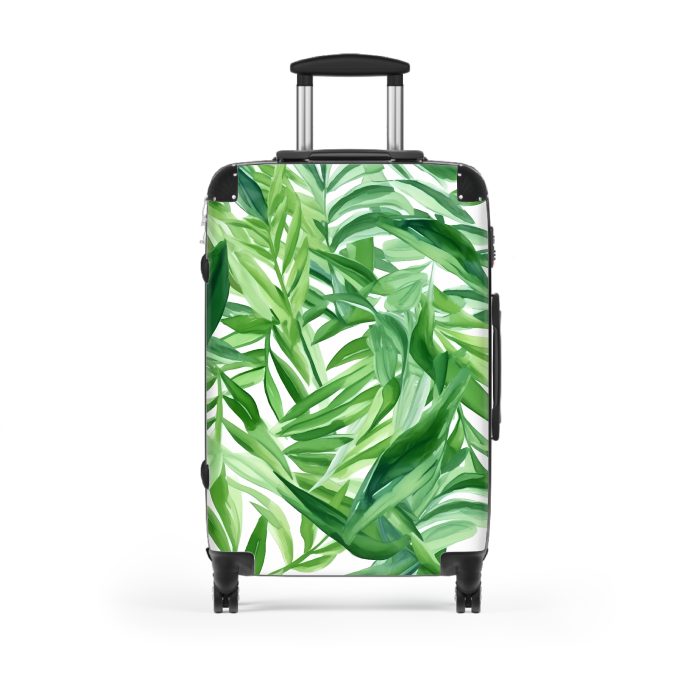 Hawaiian Tiki Luau suitcase, a durable and stylish travel companion. Crafted with vibrant Hawaiian Tiki Luau designs, it's perfect for those who seek island festivities on their journeys.