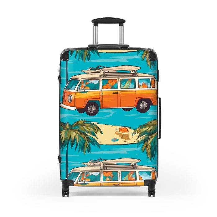 Hawaiian Suitcase, a chic and durable travel companion with vibrant Hawaiian designs. Perfect for those who desire a touch of paradise on their journeys.