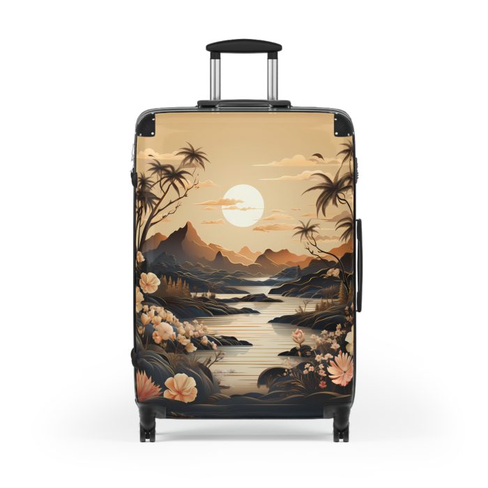 Hawaiian Sunset Suitcase - Experience the beauty of a Hawaiian sunset with vibrant designs, perfect for adding tropical elegance to your travels.