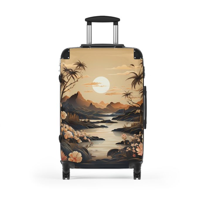 Hawaiian Sunset Suitcase - Experience the beauty of a Hawaiian sunset with vibrant designs, perfect for adding tropical elegance to your travels.