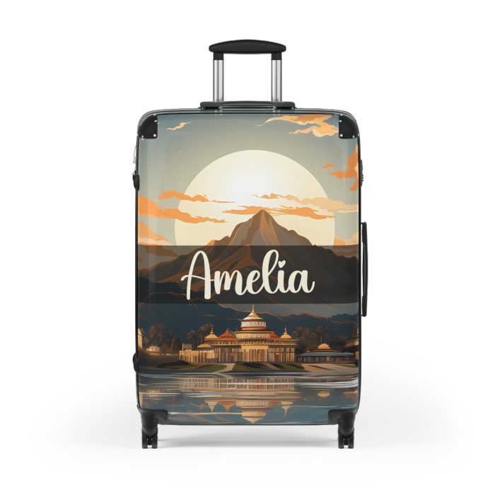 Hawaiian Sunset Custom Suitcase - Elevate your travels with vibrant designs tailored to your style, perfect for experiencing paradise.