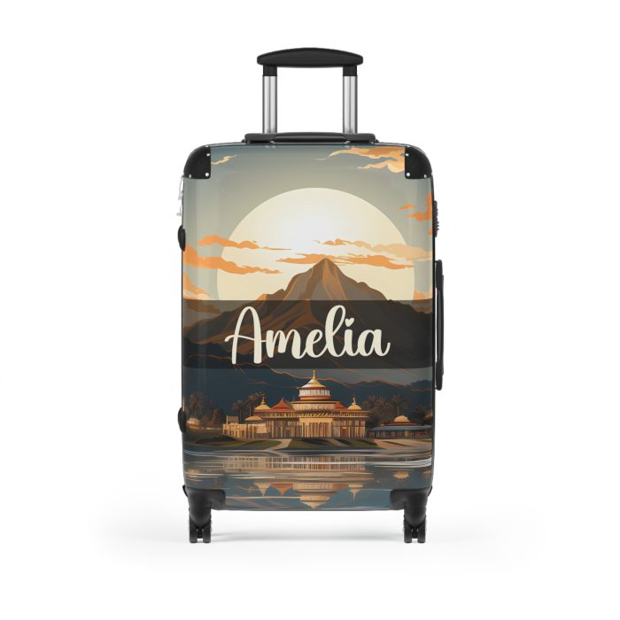 Hawaiian Sunset Custom Suitcase - Elevate your travels with vibrant designs tailored to your style, perfect for experiencing paradise.