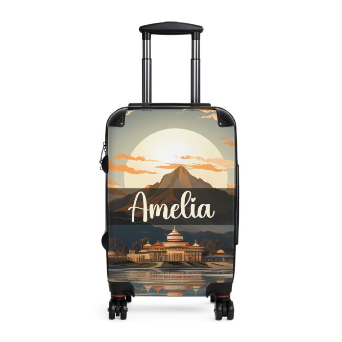 Hawaiian Sunset Custom Suitcase - Elevate your travels with vibrant designs tailored to your style, perfect for experiencing paradise.