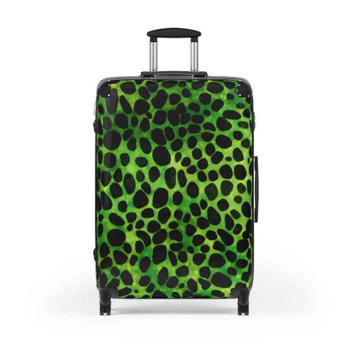 Leopard Print Suitcase - A stylish and versatile travel companion adorned with a captivating leopard print pattern for the fashion-forward explorer.