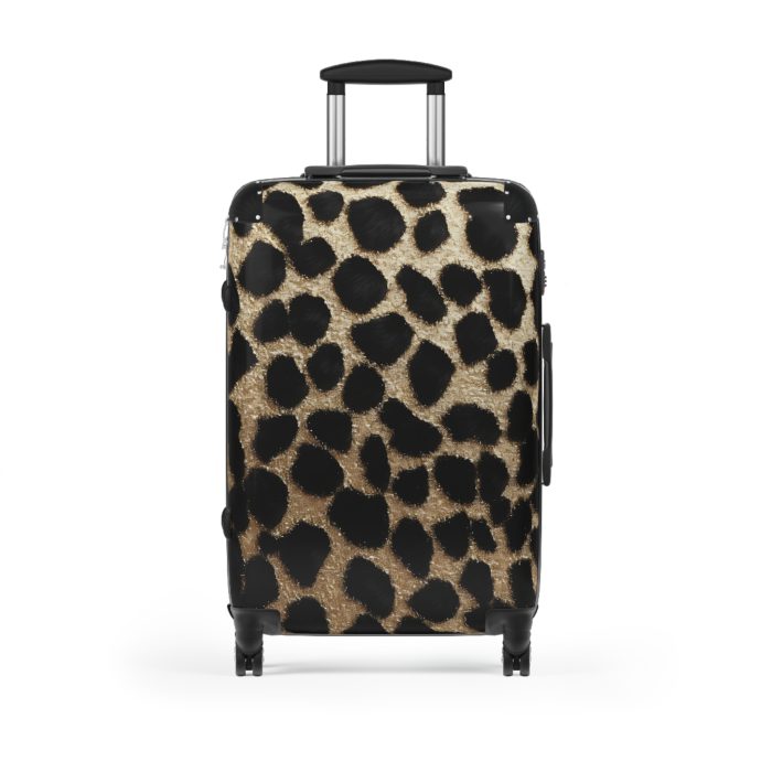 Leopard Print Suitcase - A stylish and versatile travel companion adorned with a captivating leopard print pattern for the fashion-forward explorer.