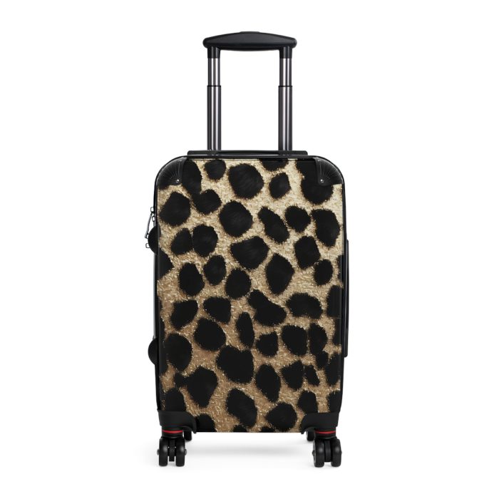 Leopard Print Suitcase - A stylish and versatile travel companion adorned with a captivating leopard print pattern for the fashion-forward explorer.