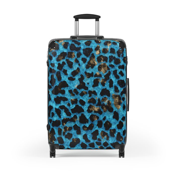 Leopard Print Suitcase - A stylish and versatile travel companion adorned with a captivating leopard print pattern for the fashion-forward explorer.