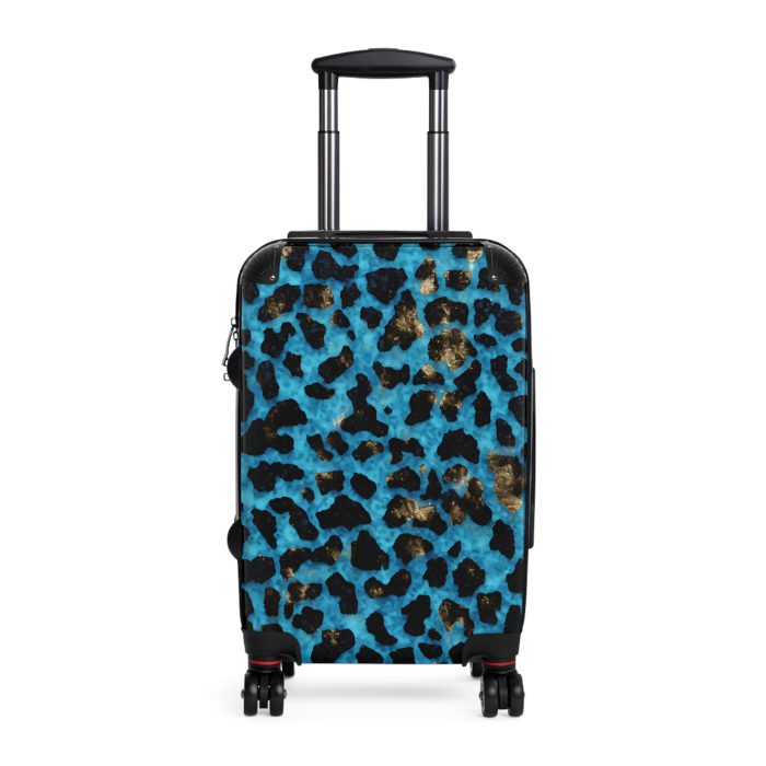 Leopard Print Suitcase - A stylish and versatile travel companion adorned with a captivating leopard print pattern for the fashion-forward explorer.