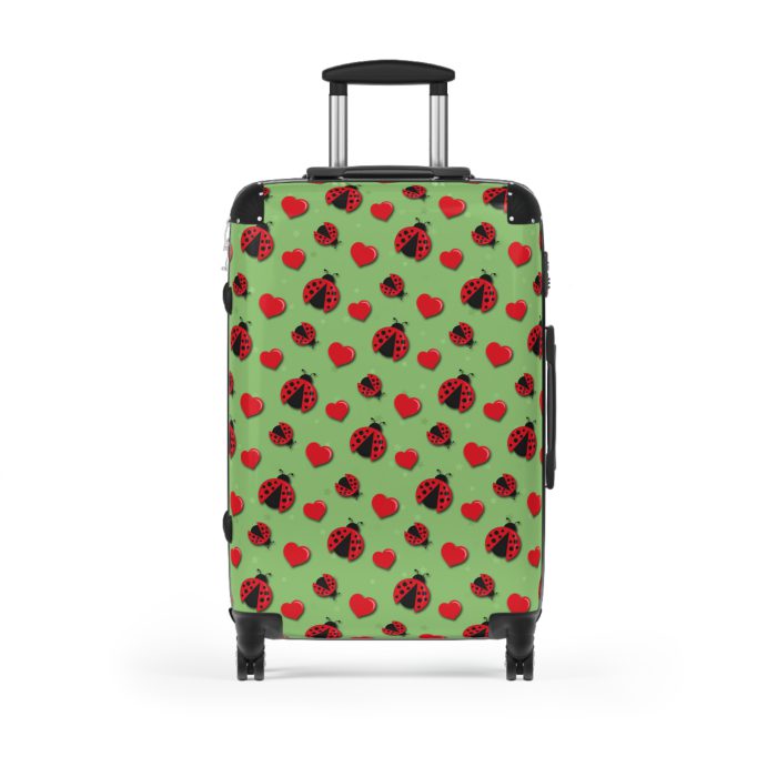 Cute Ladybug Suitcase - Adorable travel companion featuring a charming ladybug design, bringing joy to your journeys.