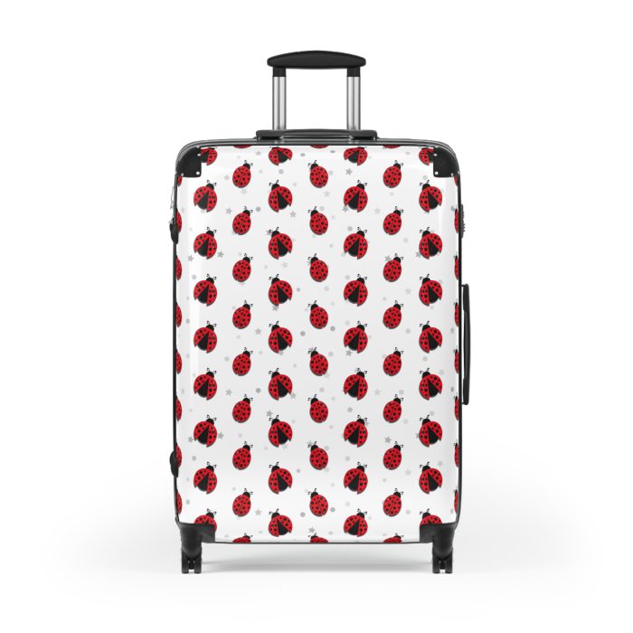 Cute Ladybug Suitcase - Adorable travel companion featuring a charming ladybug design, bringing joy to your journeys.