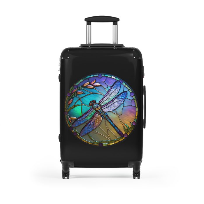 Dragonfly Suitcase - A stylish and practical travel essential adorned with intricate dragonfly motifs for a touch of wanderlust.